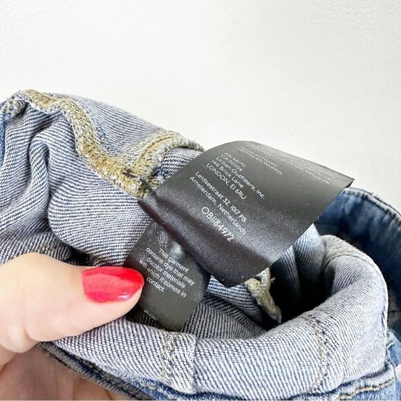 We the Free Jayde Blue Denim Jeans Flare Wide Leg Bell Bottom 31 - Picture 10 of 10